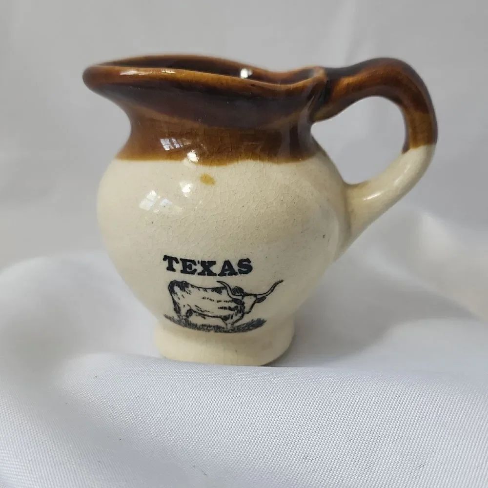 Vintage Texas Longhorn Souvenir Pitcher Creamer
